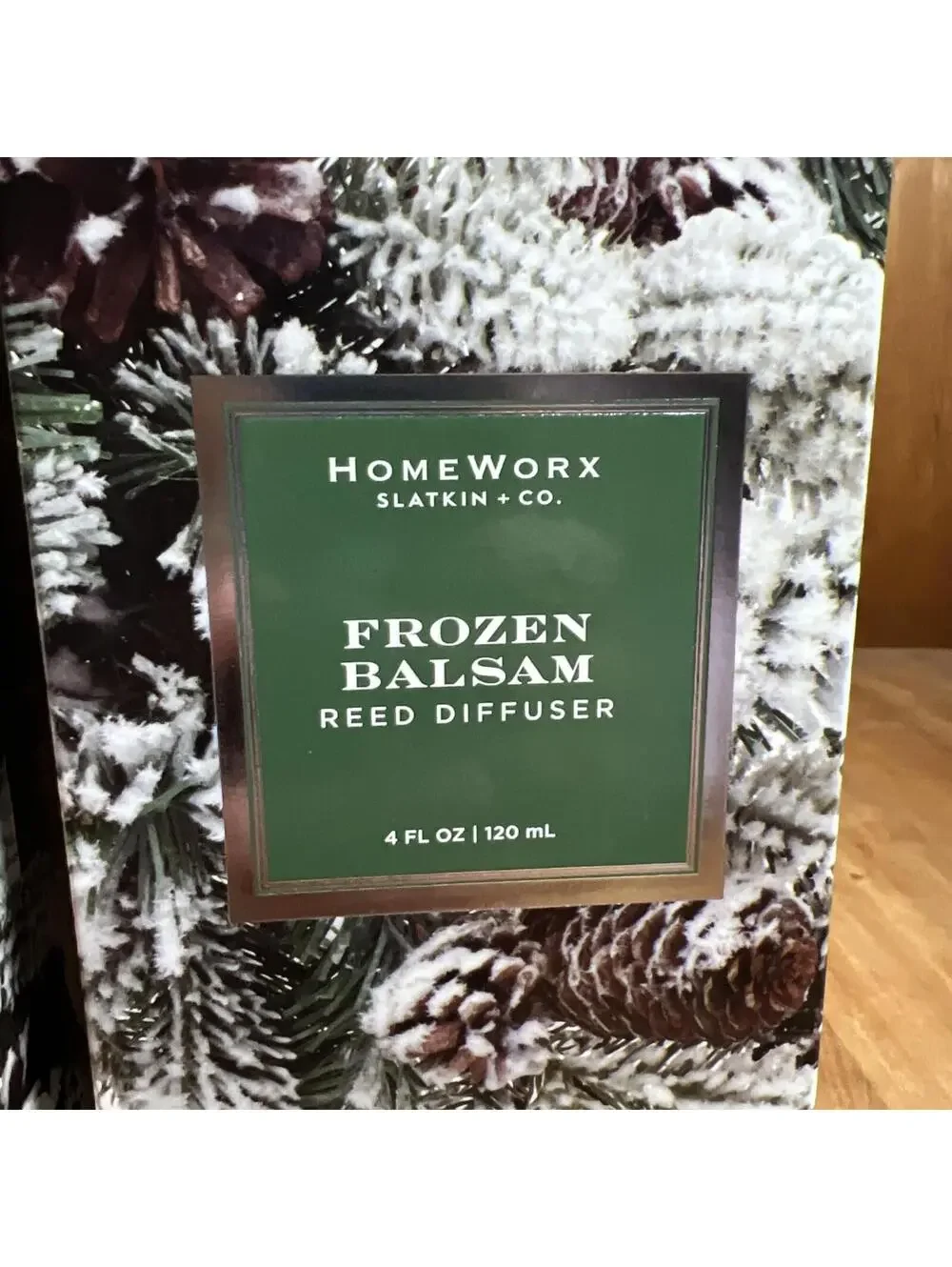 HOMEWORX by Harry Slatkin “Frozen Balsam” Reed Diffuser 4oz NIB, Set Of 2